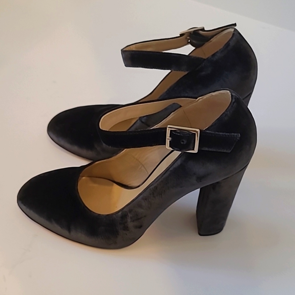 Alexander White Velvet Women's Heeled Shoes 39